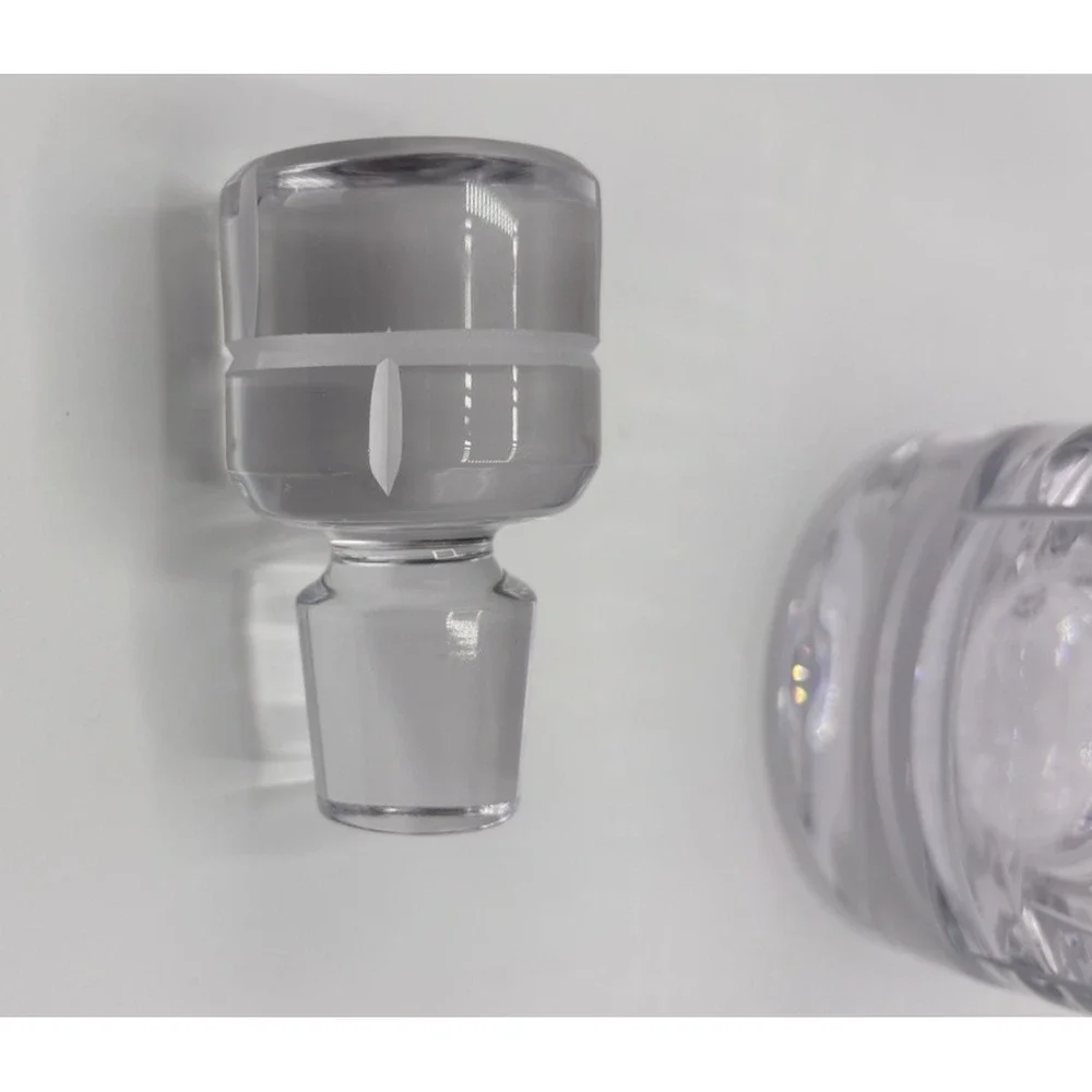 Tiffany & Co. Crystal Glass Modern Bambo Decanter 11